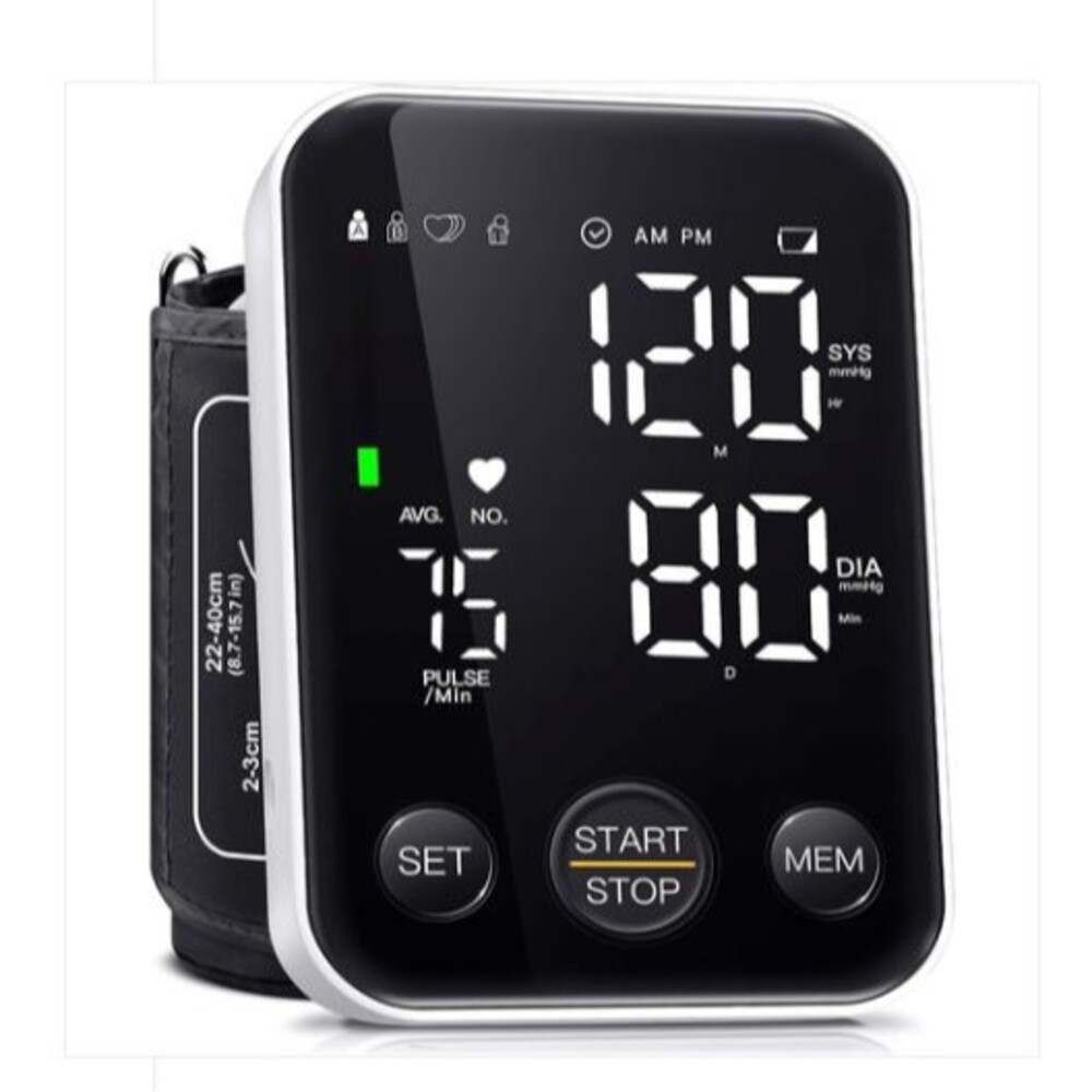 C02 Oklar Blood Pressure Monitor Upper Arm with 2x120 Reading Memory